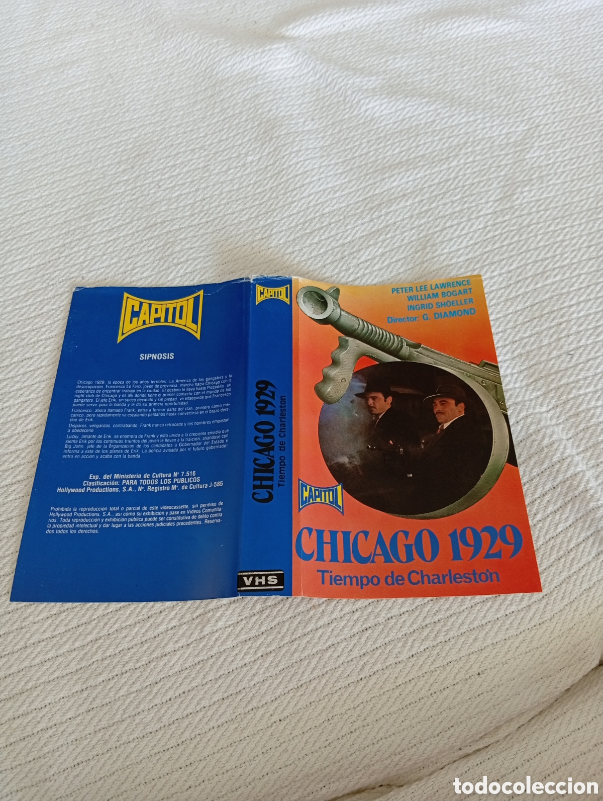 Cine: Chicago 1929 vhs (solo car&aacute;tula)
