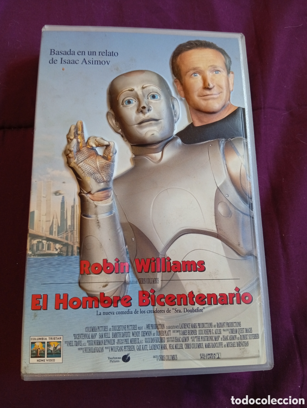 Cine: El hombre bicentenario vhs (car&aacute;tula en relieve)