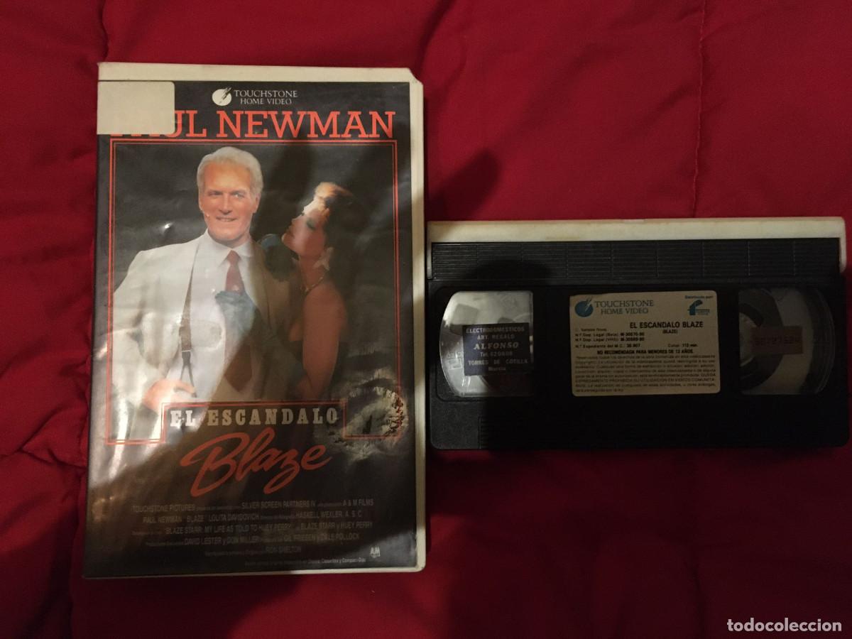 Cine: EL ESC&Aacute;NDALO BLAZE PAUL NEWMAN (1989) VHS 1&ordf; EDICI&Oacute;N FILMAYER PAUL NEWMAN