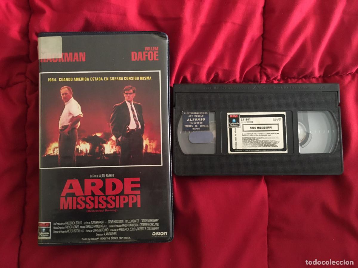 Cine: VHS ARDE MISSISSIPPI GENE HACKMAN WILLIAM DAFOE [1988] Ed. SONY COLUMBIA RCA 1&ordf; EDICI&Oacute;N