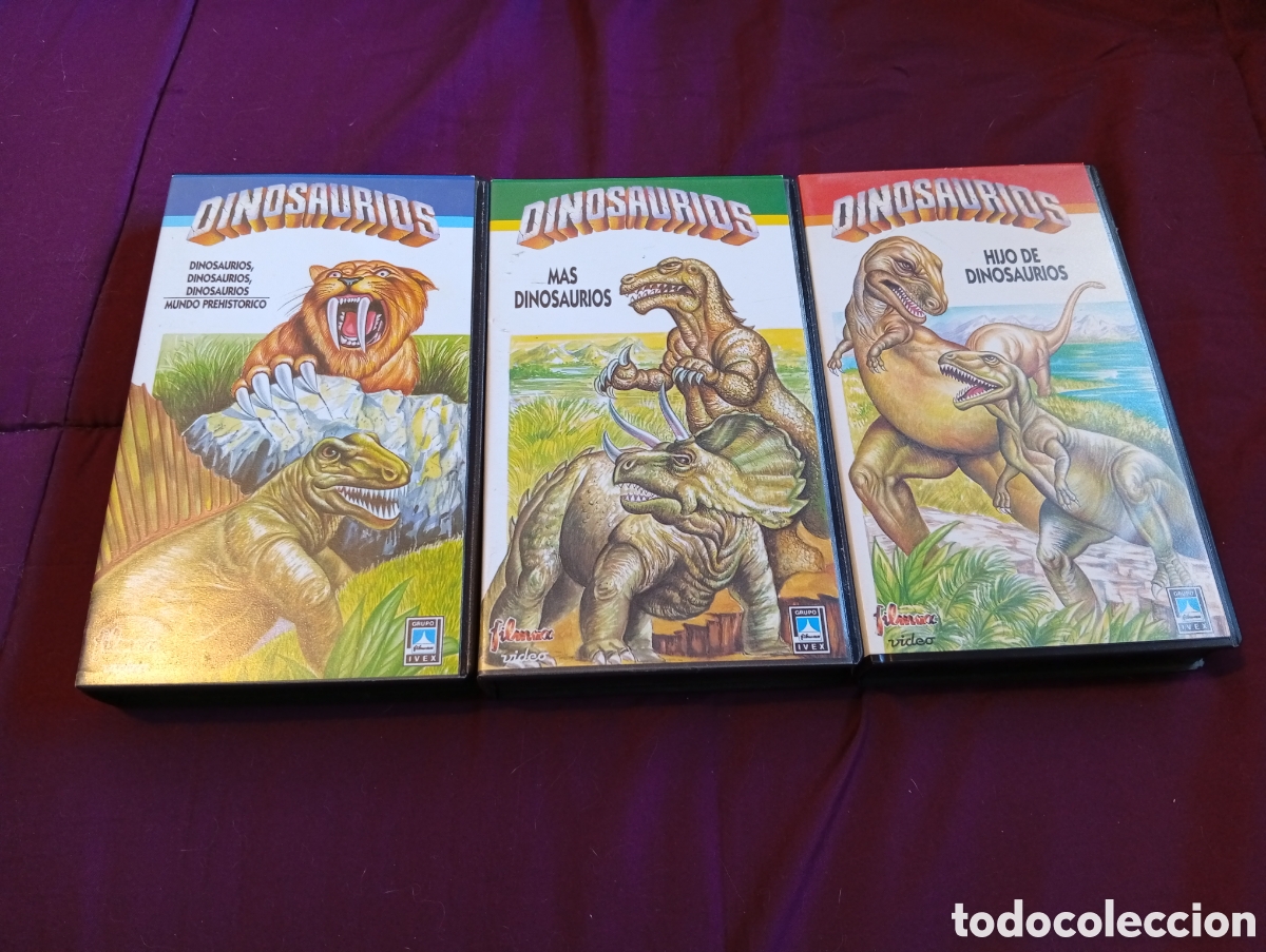 Cine: Lote 3 pel&iacute;culas vhs Dinosaurios Filmax