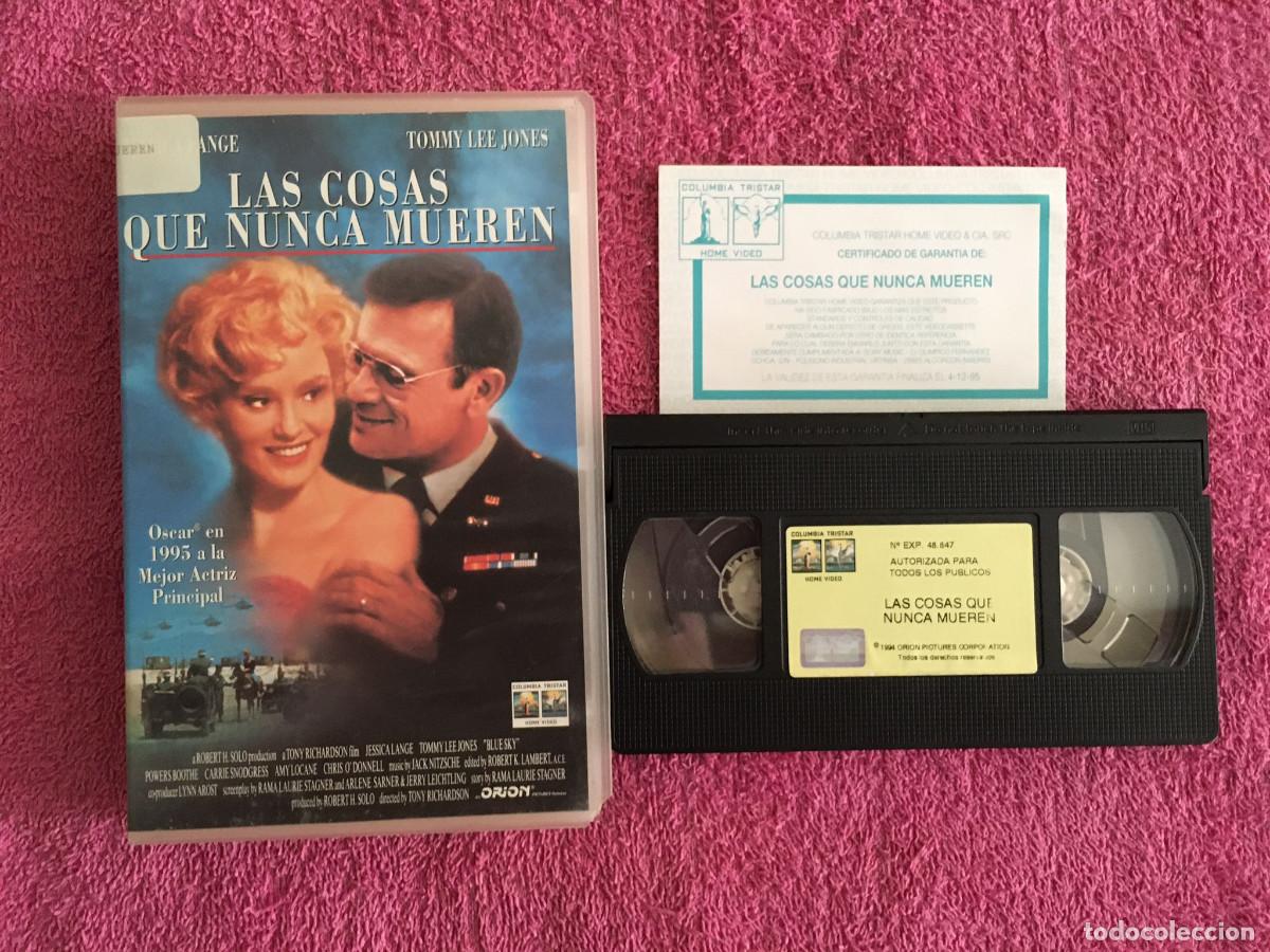 Cine: LAS COSAS QUE NUNCA MUEREN (1994) VHS JESSICA LANGE TOMMY LEE JONES 1&ordf; EDICI&Oacute;N