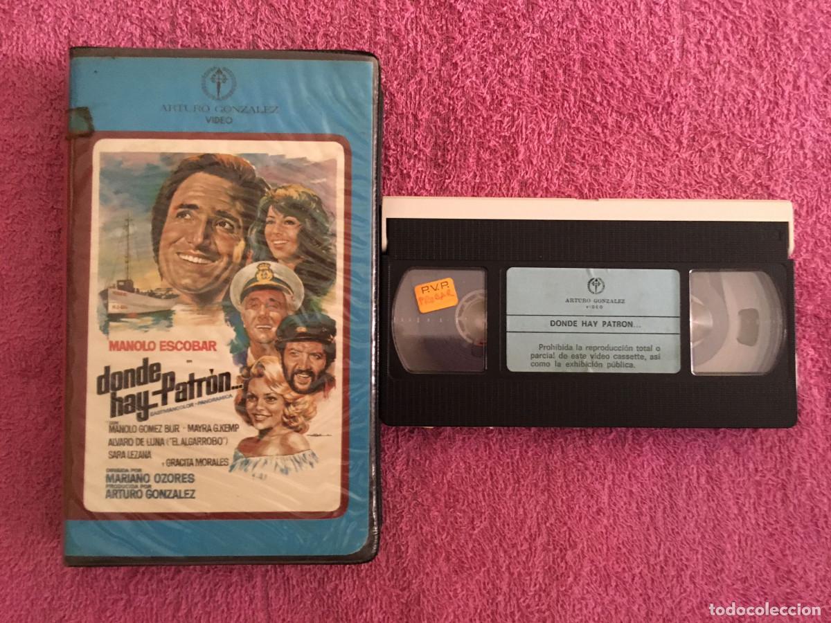 Cine: DONDE HAY PATR&Oacute;N (1978) VHS MANOLO ESCOBAR GRACITA MORALES MIRTA MILLER MAYRA G&Oacute;MEZ KEMP 1&ordf; EDICI&Oacute;N