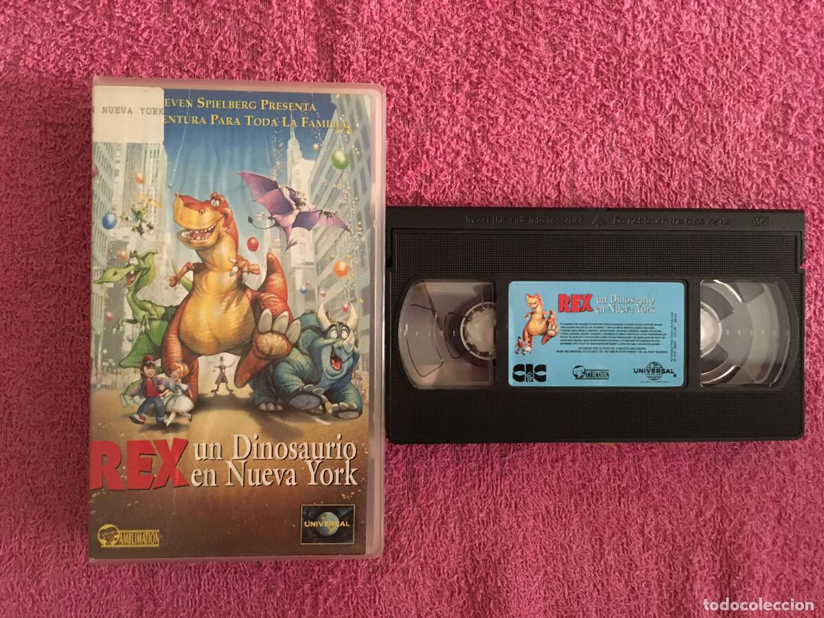 Cine: REX UN DINOSAURIO EN NUEVA YORK (1993) VHS DIBUJOS ANIMADOS