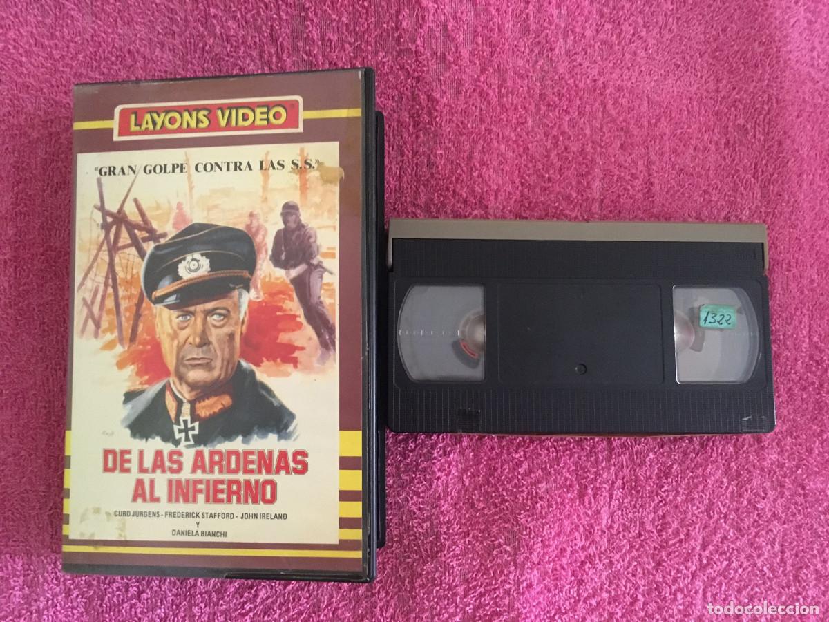 Cine: DE LAS &Aacute;RDENAS AL INFIERNO (GRAN GOLPE CONTRA LAS SS) (1967) VHS CURD JURGENS DOBLAJE CINES