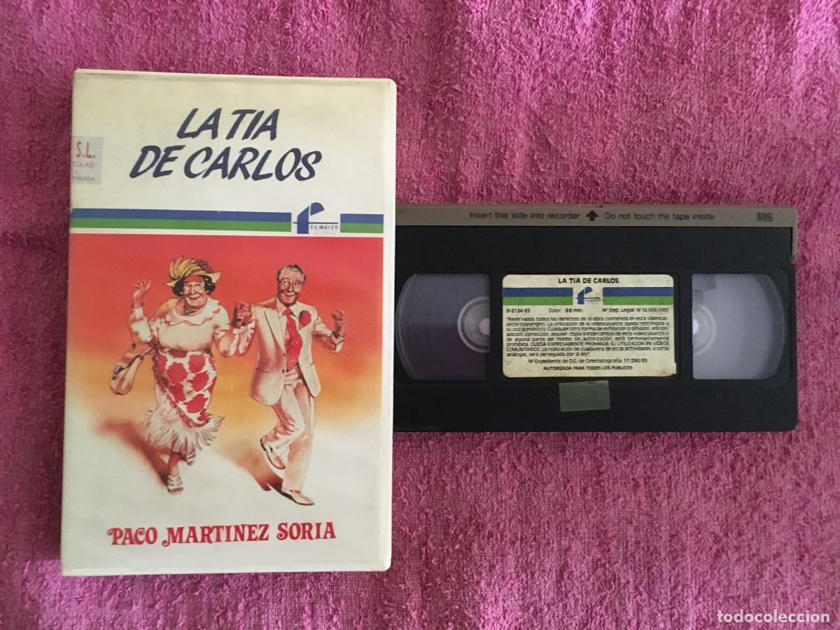 Cine: LA T&Iacute;A DE CARLOS (1982) VHS PACO MART&Iacute;NEZ SORIA 1&ordf; EDICI&Oacute;N FILMAYER SONIDO HI-FI
