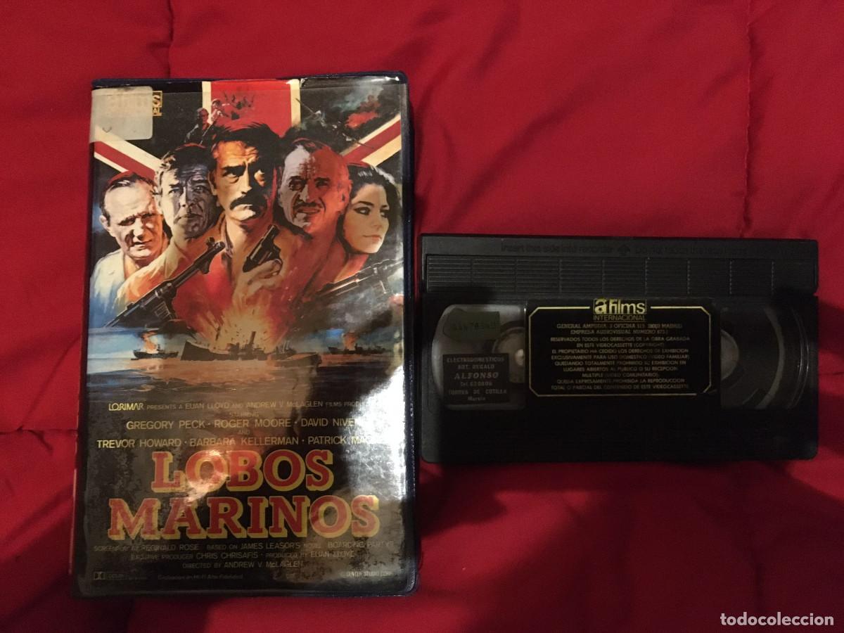 Cine: LOBOS MARINOS (1980) VHS GREGORY PECK ROGER MOORE DAVID NIVEN 1&ordf; EDICI&Oacute;N DOBLAJE CINES