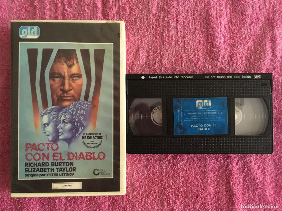 Cine: PACTO CON EL DIABLO (1972) VHS 1&ordf; EDICI&Oacute;N AL DISTRIBUCIONES SUSPENSE RICHARD BURTON ELIZABETH TAYLOR
