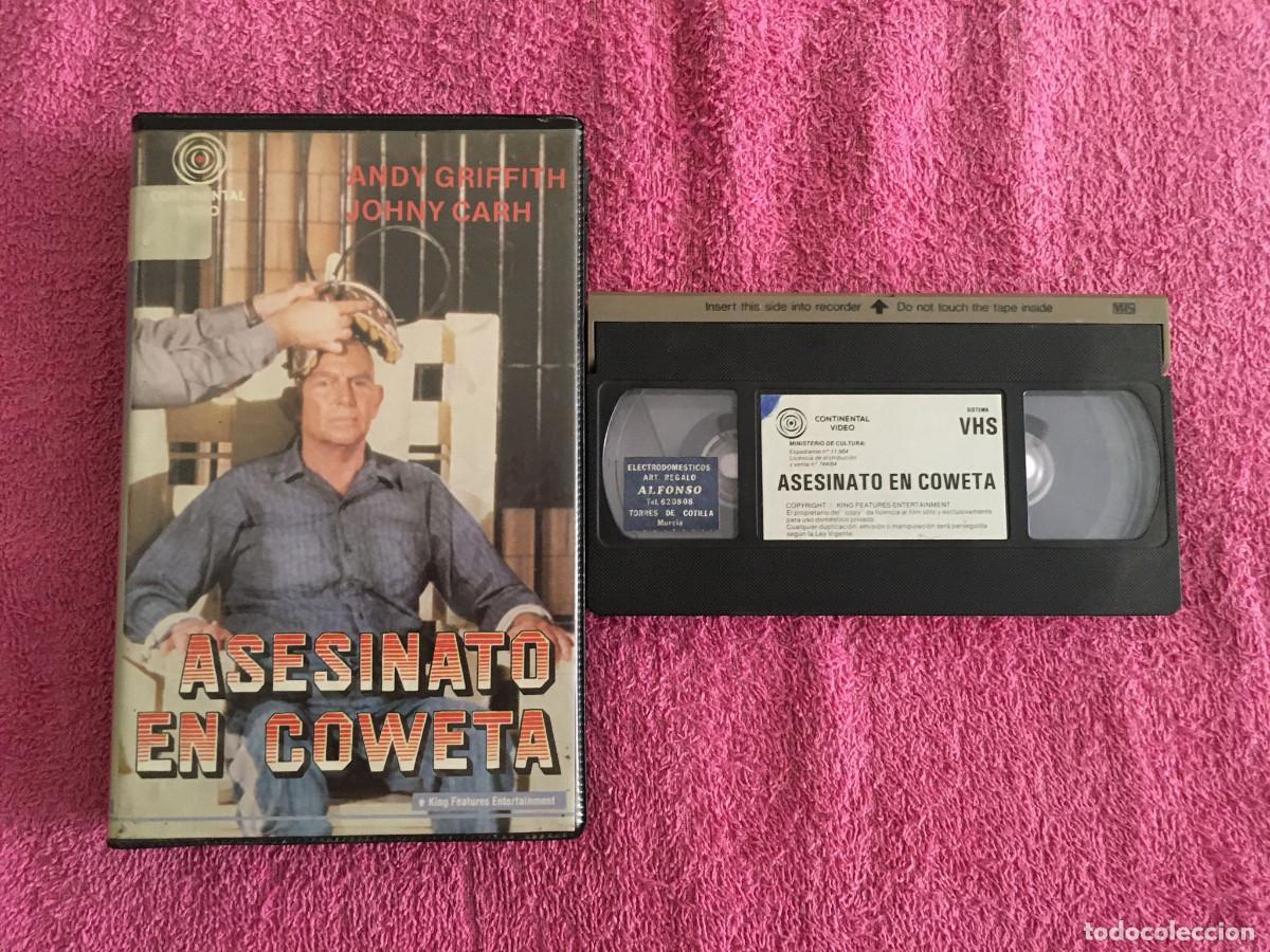 Cine: ASESINATO EN COWETA (1983) VHS ANDY GRIFFITH JOHNNY CASH THRILLER SUSPENSE INTRIGA