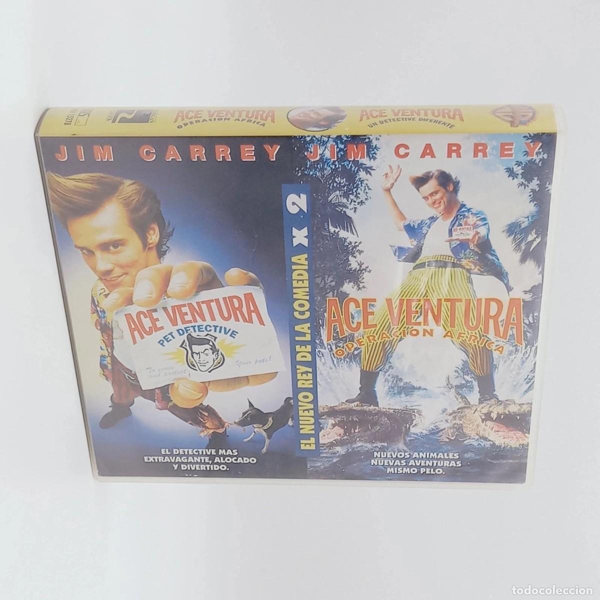 Kino: Double Pack Estuche 2 Peliculas VHS PAL Ace Ventura Jim Carrey 1997 SPAIN