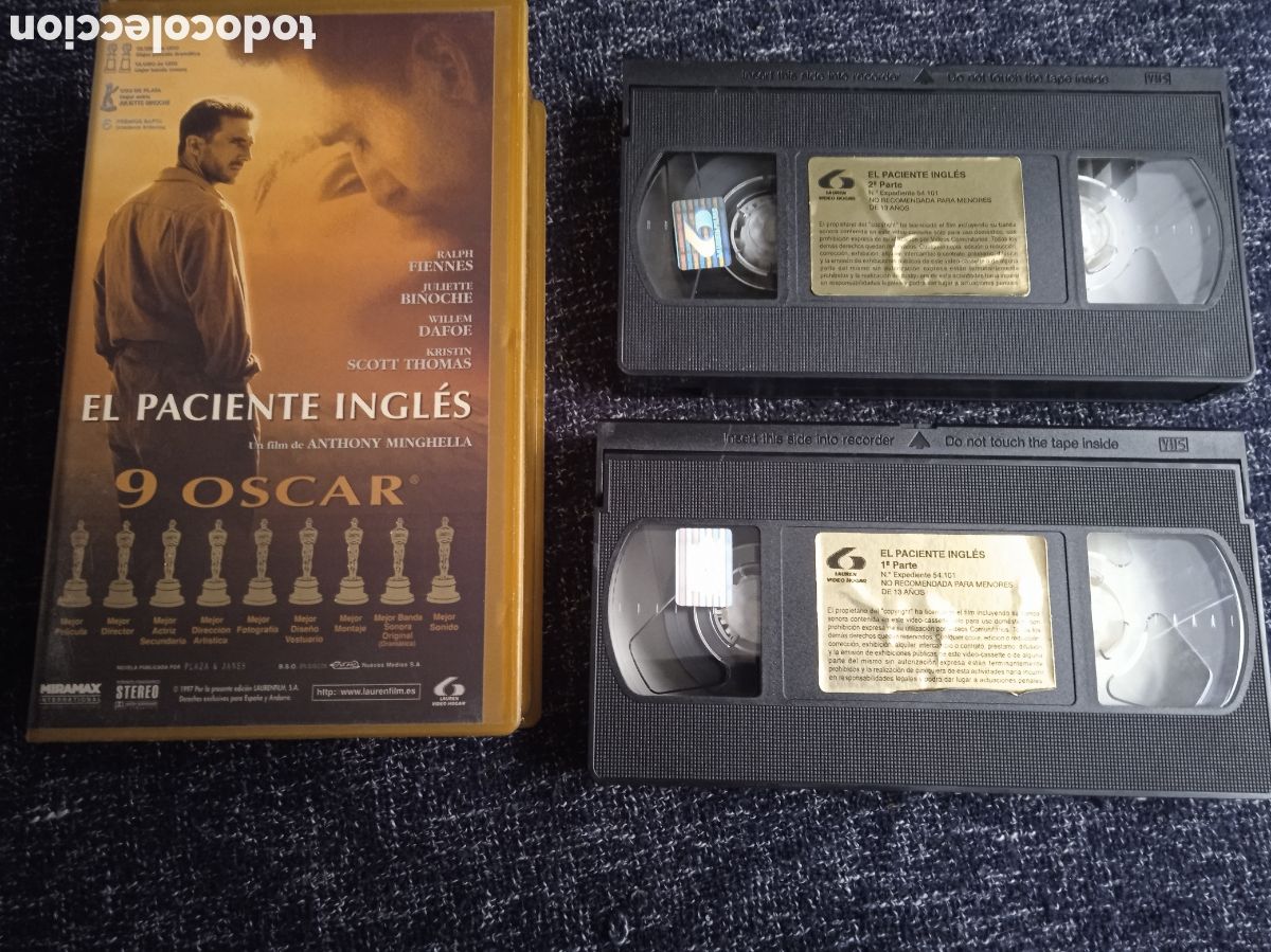 Cine: VHS - EL PACIENTE INGL&Eacute;S - DOBLE