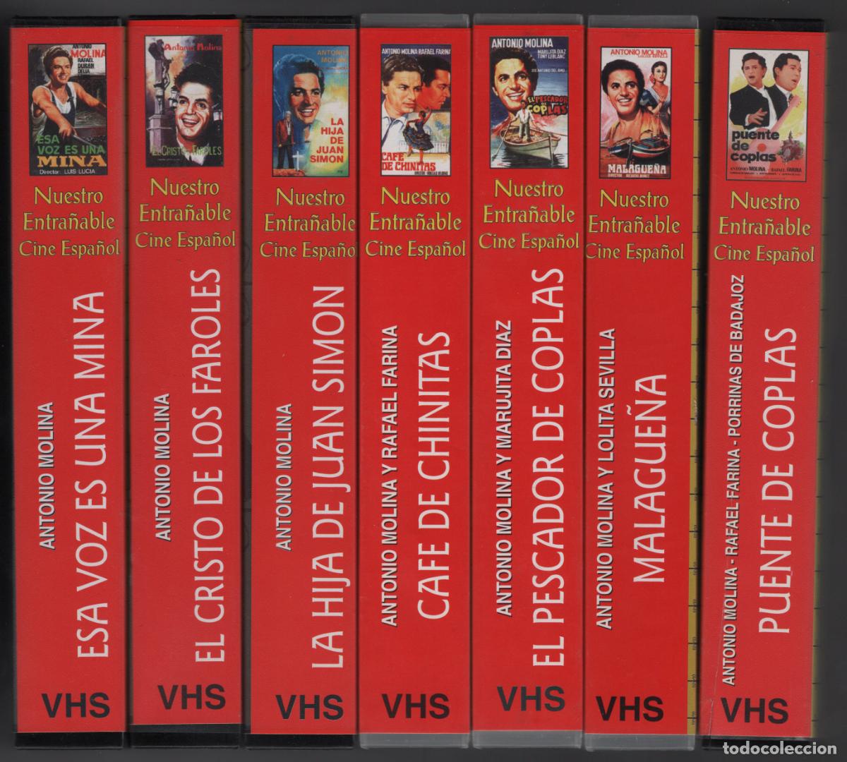 Cine: ANTONIO MOLINA - NUESTRO ENTRA&Ntilde;ABLE CINE ESPA&Ntilde;OL - 7 PEL&Iacute;CULAS EN VHS