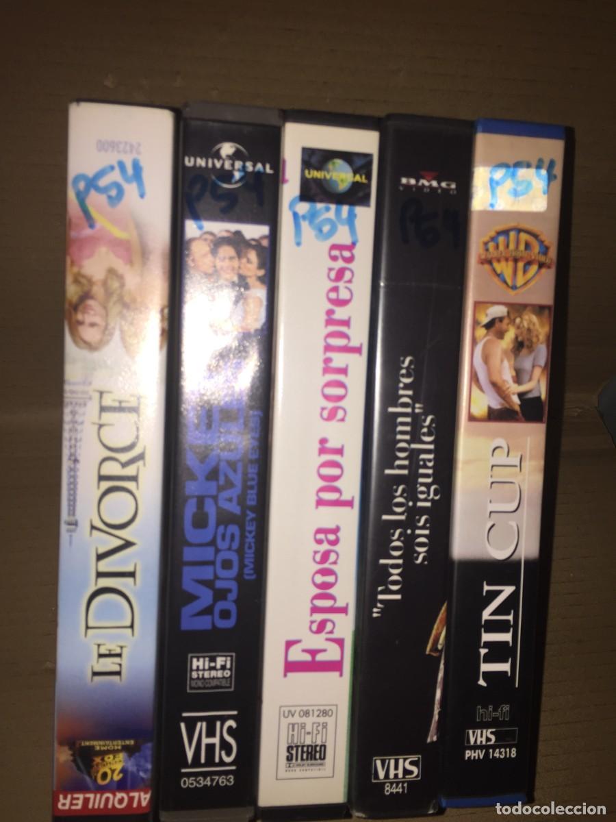 Cine: Vhs pack n&ordm; 54 Vhs Todos los hombres sois iguales - Le divorce - Mickey ojos azules - Tin cup