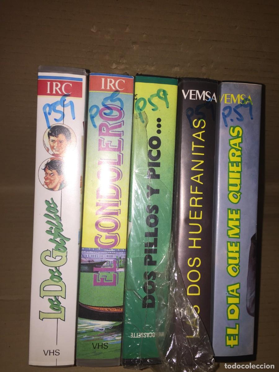 Cine: Vhs pack n&ordm; 59 Vhs Los dos Golfillos - El gondolero - dos pillos y pico - Las dos huerfanitas - El d