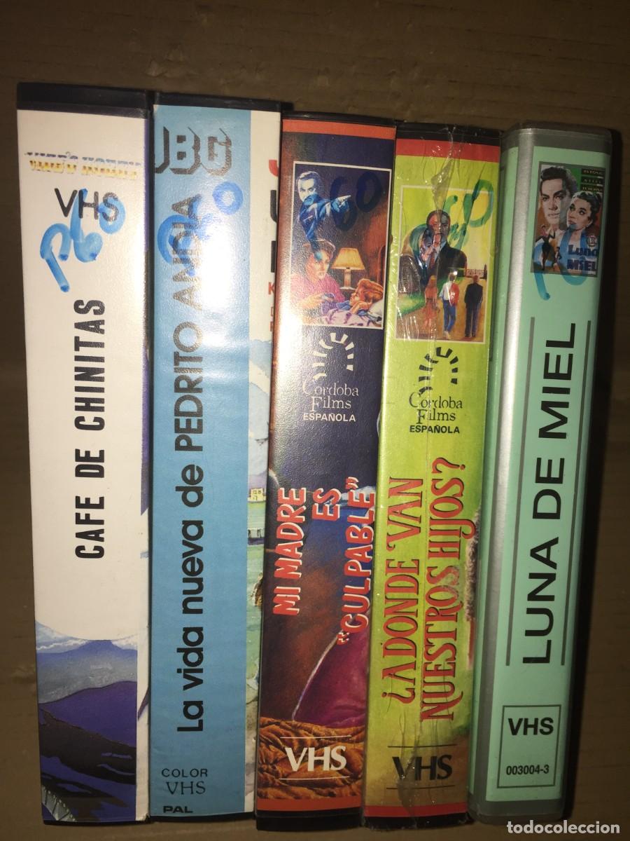 Cine: Vhs pack n&ordm; 60 Vhs Cafe de chinitas - La vida nueva de Pedrito Andia - Mi madre es culpable - A dond