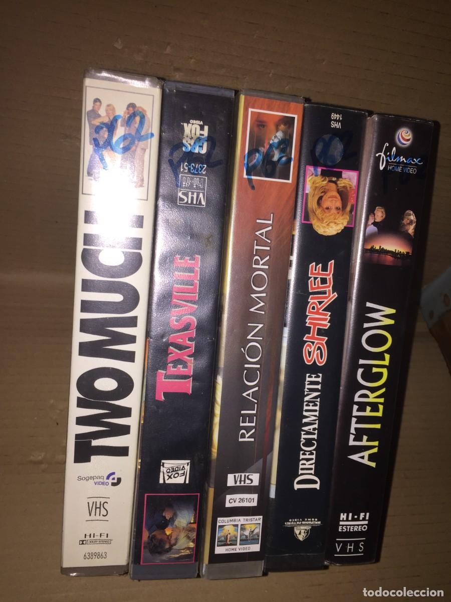 Cine: Vhs pack n&ordm; 62 Vhs Two much - Texasville - Relacion mortal - Directamente Shirlee - Afterglow