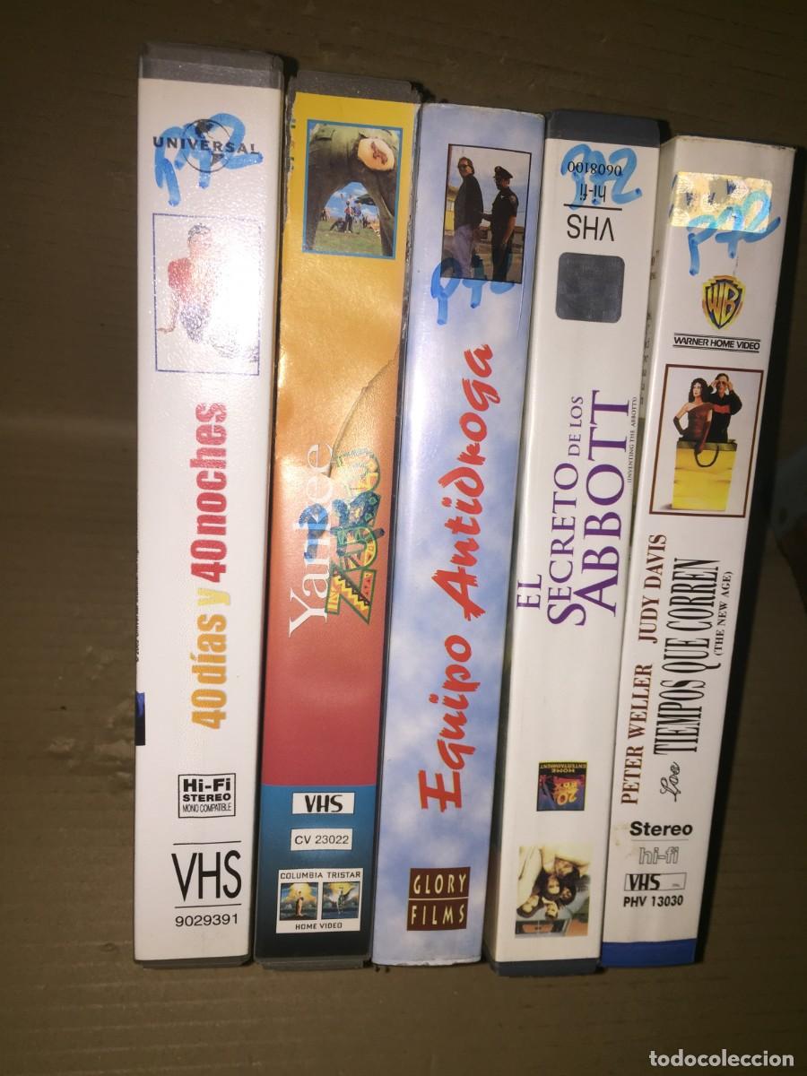 Cine: Vhs pack n&ordm; 72 Vhs 40 dias y 40 noches - Yanke zulu - Equipo antidroga - El secreto de los abbott -