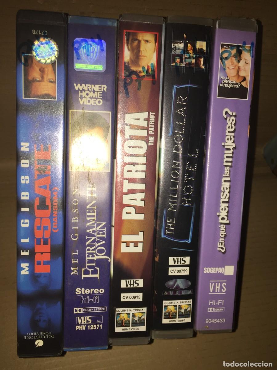 Cine: Vhs pack n&ordm; 74 Vhs (Mel Gibson) Rescate - Eternamente joven - El patriota - The million dollar hotel