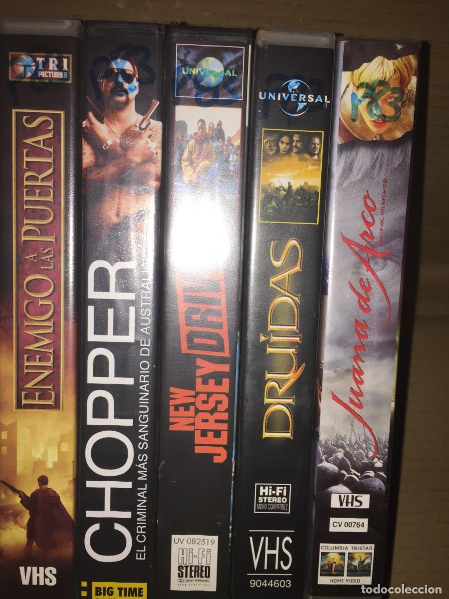 Cine: Vhs pack n&ordm; 83 Vhs Juana de arco - Druidas - New jersey drive - Chopper - Enemigo a las puertas