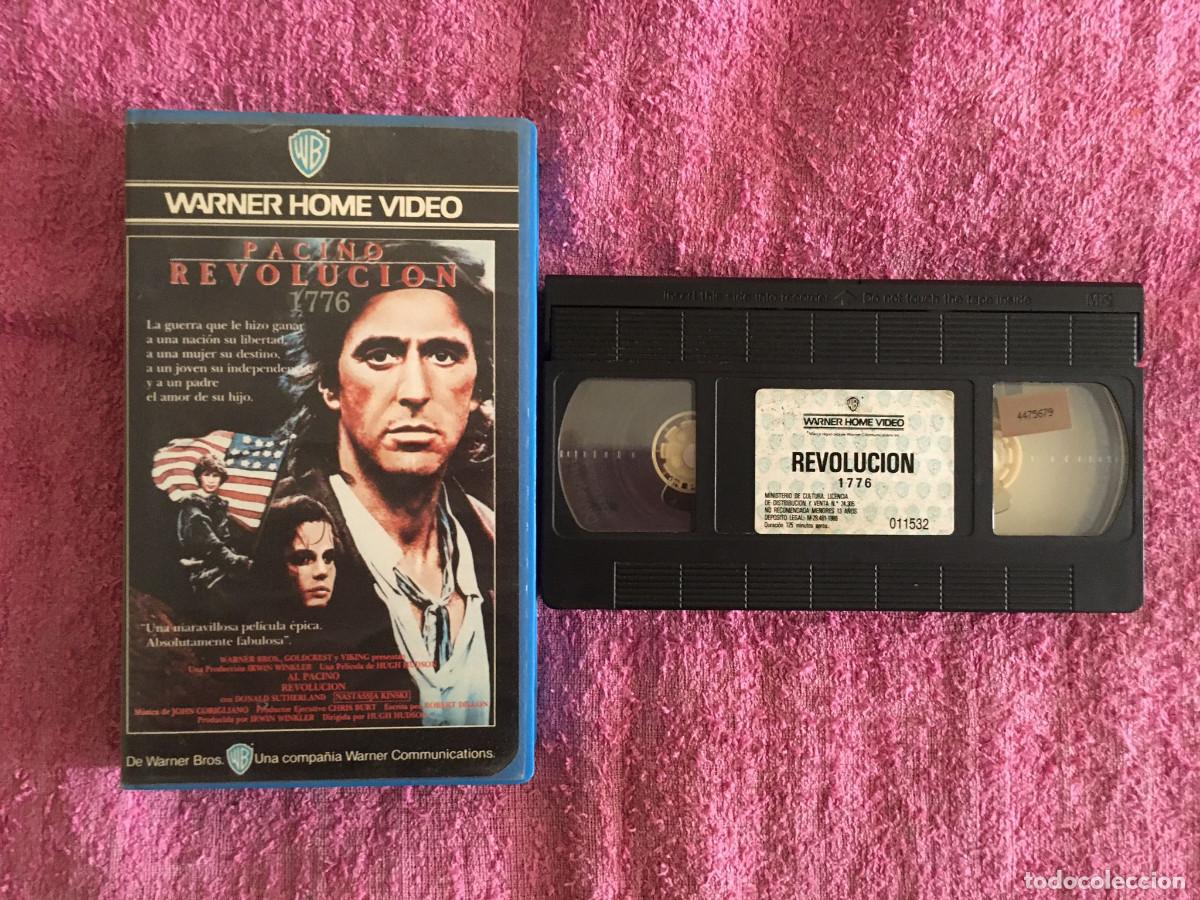 Cine: REVOLUCI&Oacute;N 1776 (1985) VHS WARNER BROS. SONIDO HI-FI AL PACINO NASTASSJA KINSKI DONALD SUTHERLAND
