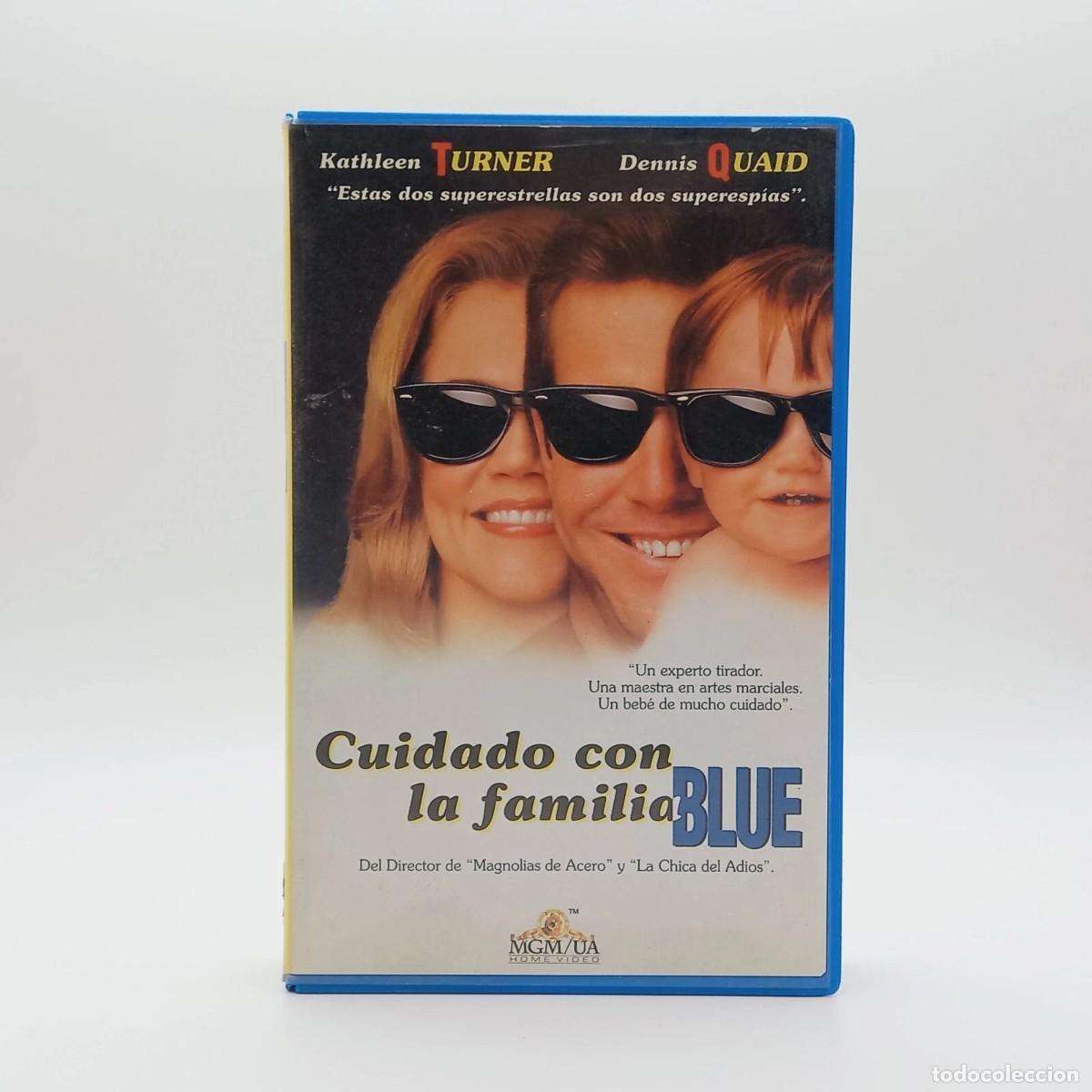 Cine: VHS Pelicula PAL Cuidado con la familia Blue 1994 espa&ntilde;ol VIDEOCLUB caja grande