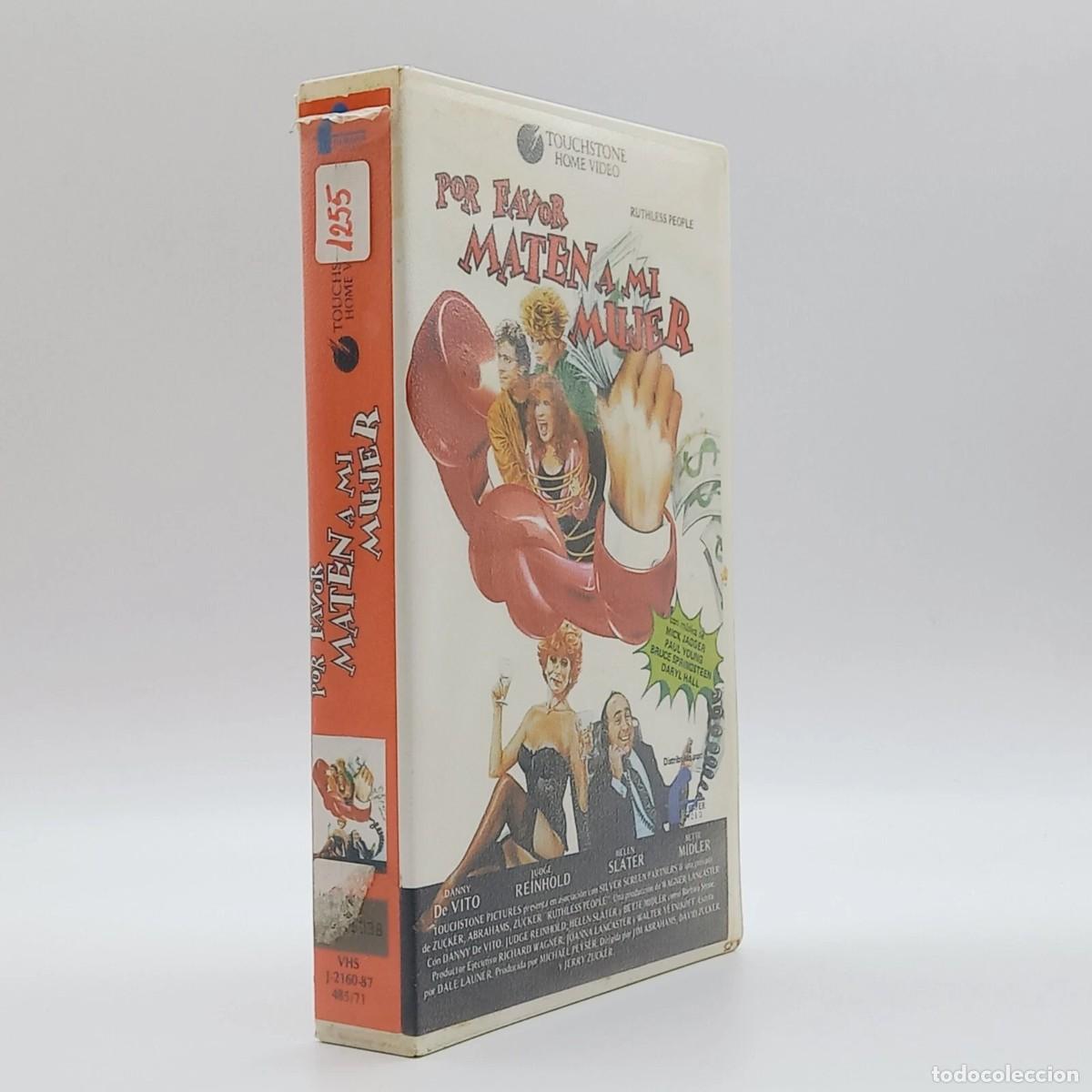 Cinema: VHS Ed. VIDEOCLLUB caja grande POR FAVOR MATEN A MI MUJER Ruthless People 1986