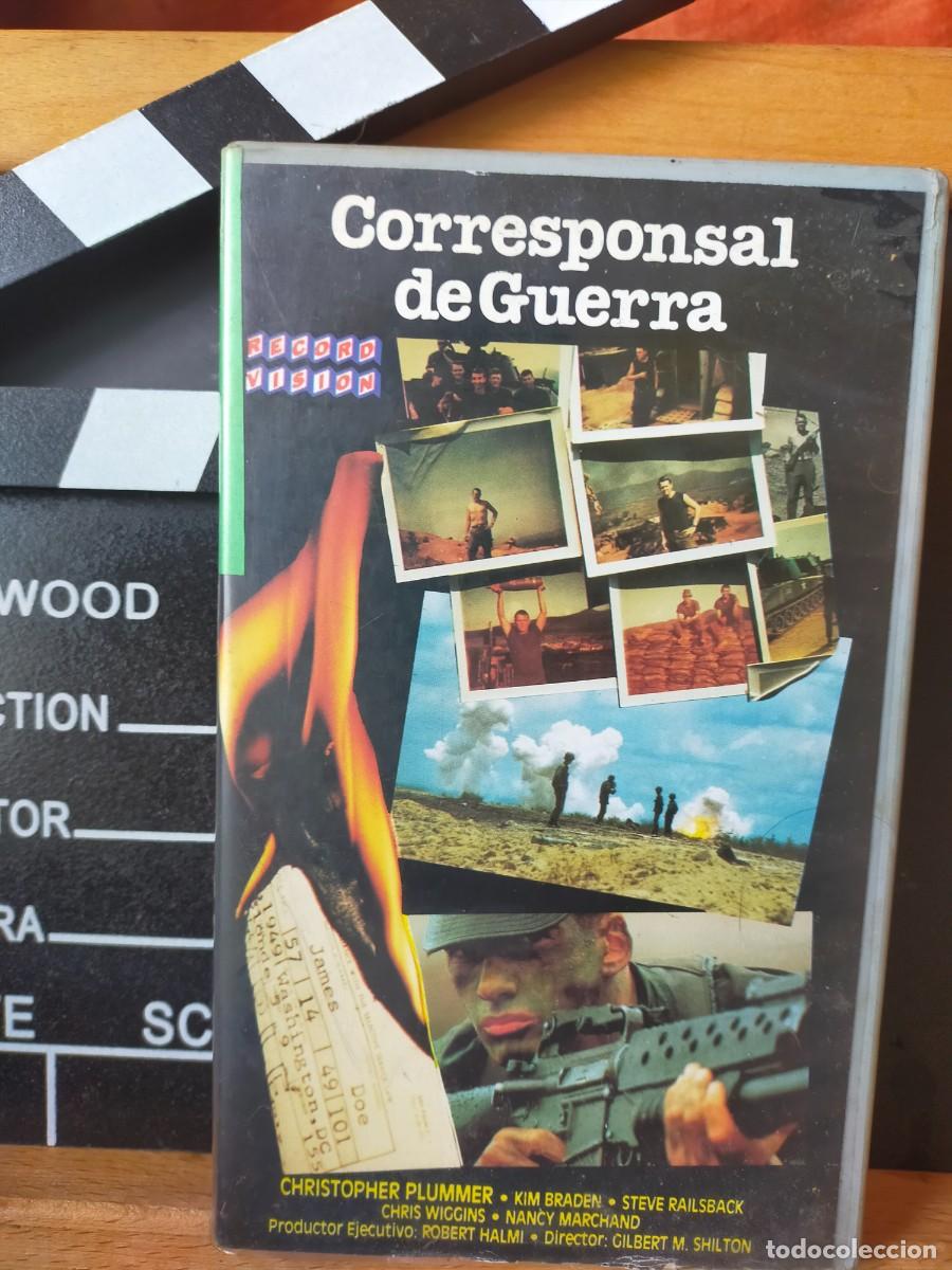 Cine: CORRESPONSAL DE GUERRA. RECORD VISION. CRISTOPHER PLUMMER. ESTUCHE MARCADO CON EL T&Iacute;TULO. 1987