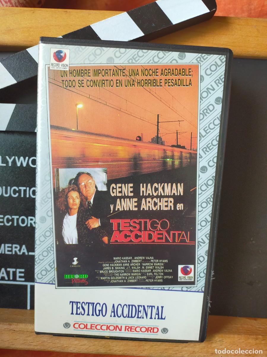 Cine: TESTIGO ACCIDENTAL. GENE HACCKMAN. ANNE RACHER. COLECCI&Oacute;N RECORD. RECORD VISI&Oacute;N. 1990.