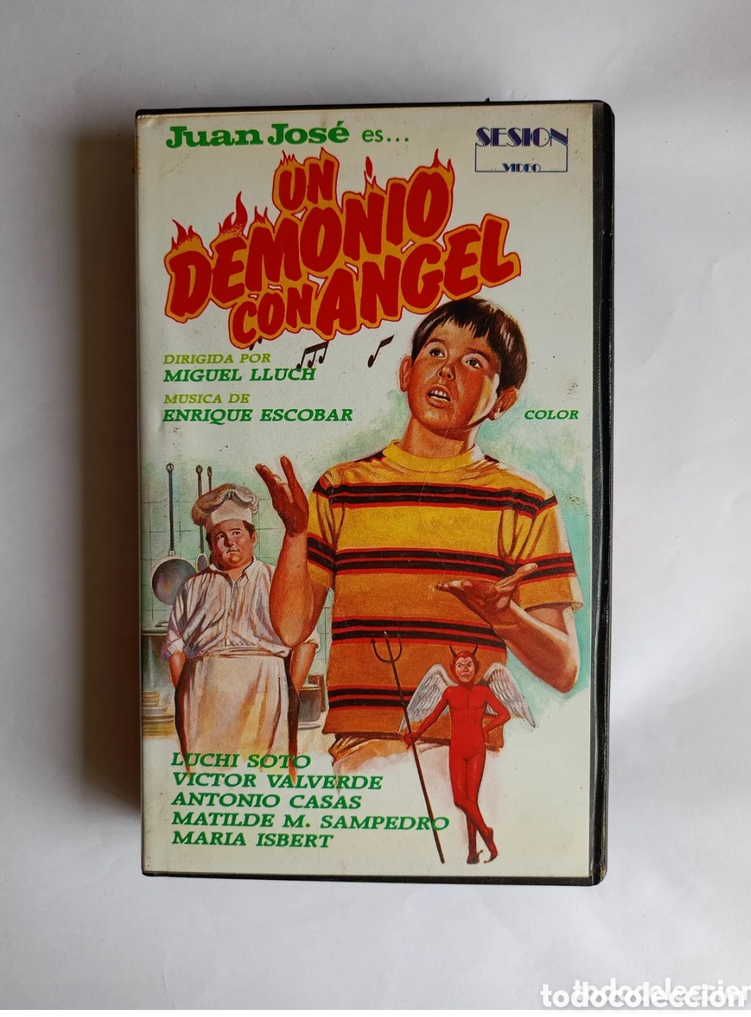 Cine: UN DEMONIO CON ANGEL - MIGUEL LLUCH, JUAN JOSE, LUCHI SOTO - VHS