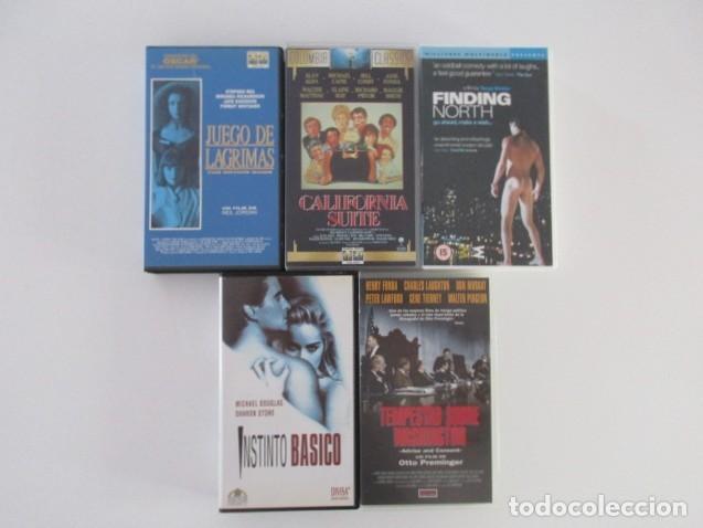 Cine: LOTE 5 VHS - CALIFORNIA SUITE - JUEGO DE LAGRIMAS - INSTINTO BASICO - TEMPESTED SOBRE WASHINGTON