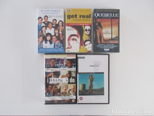 Cinema: LOTE 5 VHS PEL&Iacute;CULAS DE TEM&Aacute;TICA GAY - QUERELLE - GET REAL - FIESTA DE DESPEDIDA - SEBASTIANE