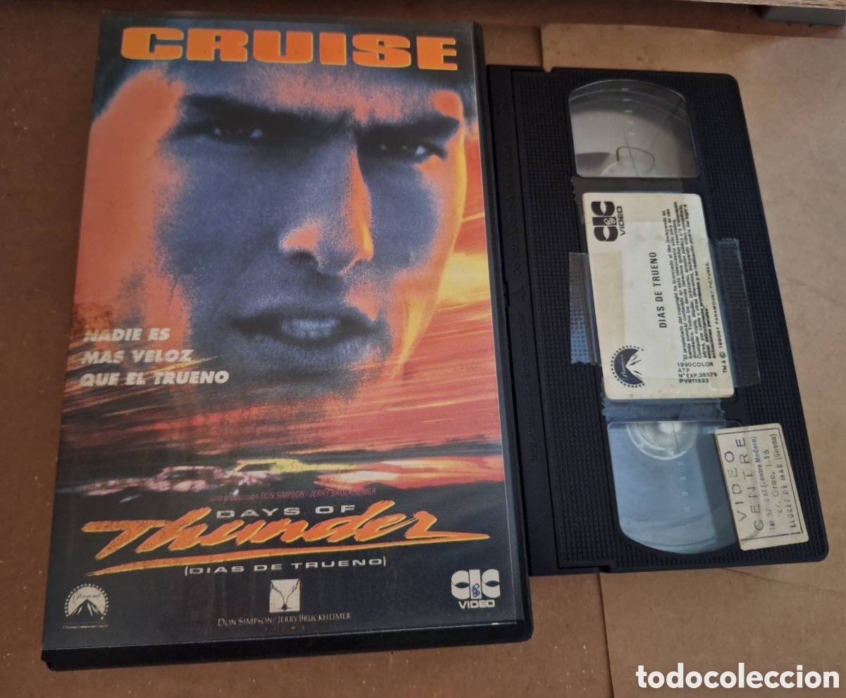 Cine: D&iacute;as de Trueno VHS 1a Edici&oacute;n