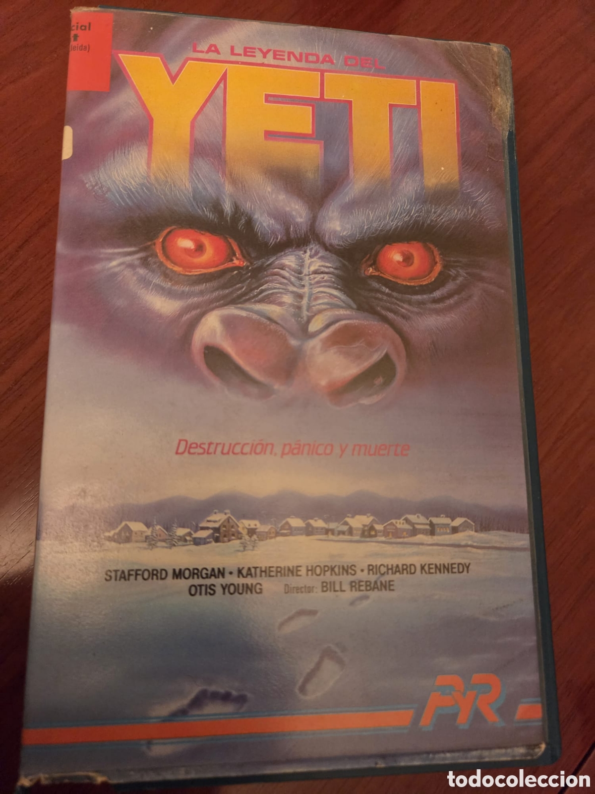Cine: VHS &ldquo;La Leyenda del Yeti&rdquo; &ndash; Pel&iacute;cula Retro de Terror/Fantas&iacute;a &ndash; Edici&oacute;n Vintage en Espa&ntilde;ol