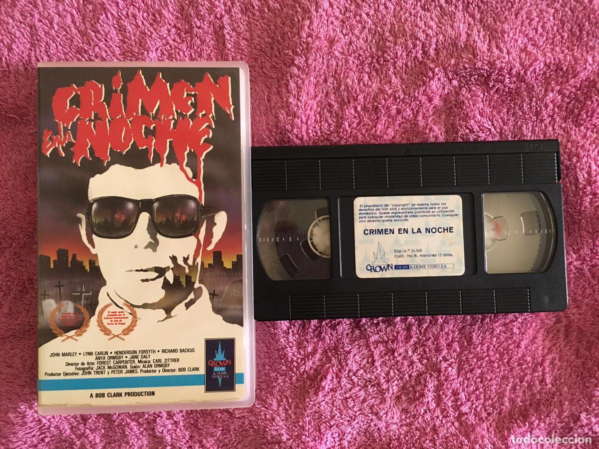 Cine: CRIMEN EN LA NOCHE (1974) VHS BOB CLARK HORROR JOHN MARLEY 1&ordf; EDICI&Oacute;N CROWN FILMS
