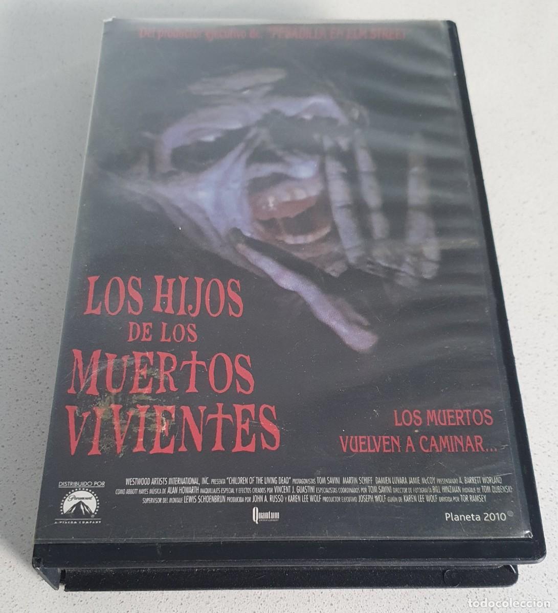 Cine: Pel&iacute;cula Vhs Los Hijos de los Muertos Vivientes. Tom Savini. Paramount 2001. Videoclub alquiler.