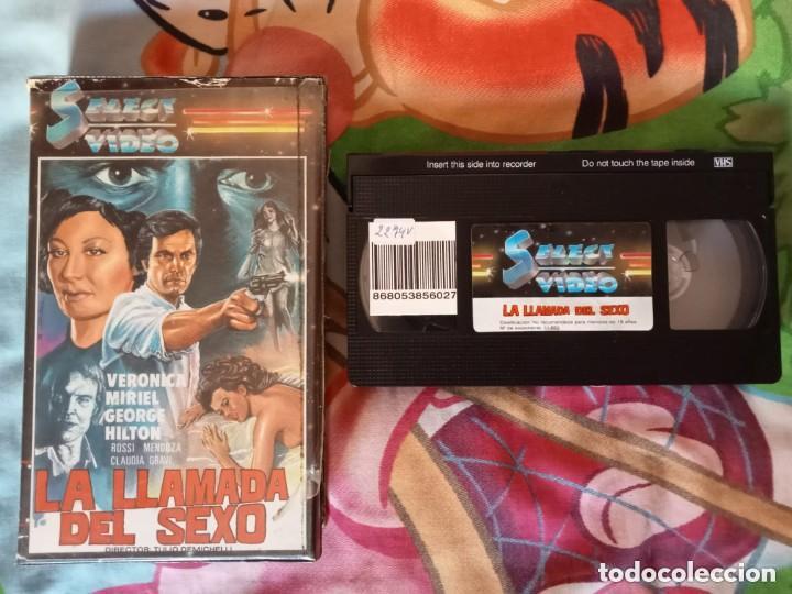 Cine: LA LLAMADA DEL SEXO (1977) VHS 1&ordf; EDICI&Oacute;N GIALLO GEORGE HILTON CLAUDIA GRAVY ANDR&Eacute;S GARC&Iacute;A