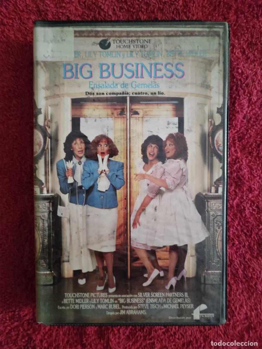 Cine: BIG BUSINESS ENSALADA DE GEMELAS (1988) VHS 1&ordf; EDICI&Oacute;N FILMAYER COMEDIA BETTE MIDLER