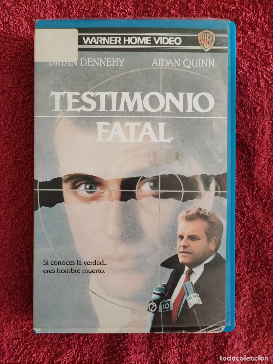 Cine: TESTIMONIO FATAL (1989) VHS 1&ordf; EDICI&Oacute;N WARNER BROS BRIAN DENNEHY