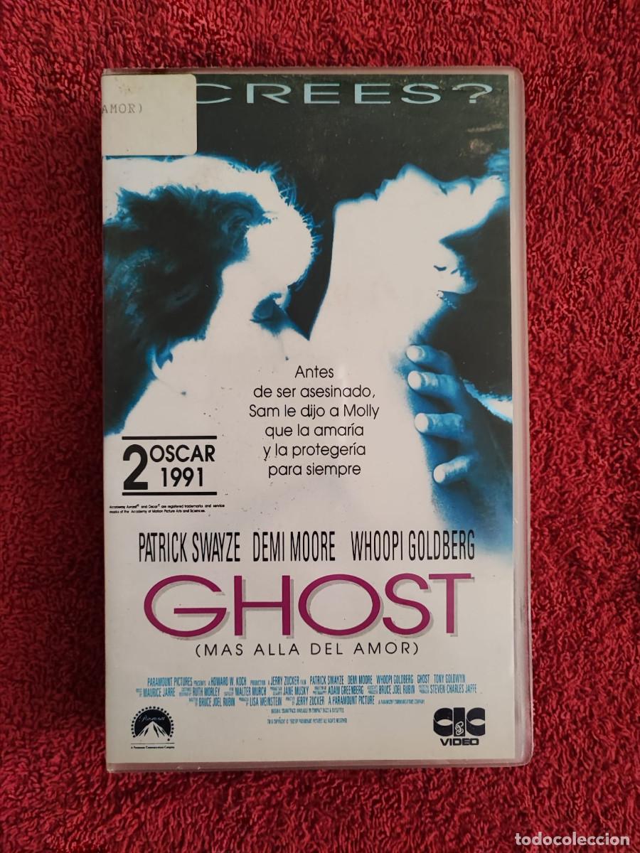 Cine: GHOST (M&Aacute;S ALL&Aacute; DEL AMOR) (1990) VHS COMEDIA ROM&Aacute;NTICA PATRICK SWAYZE DEMI MOORE