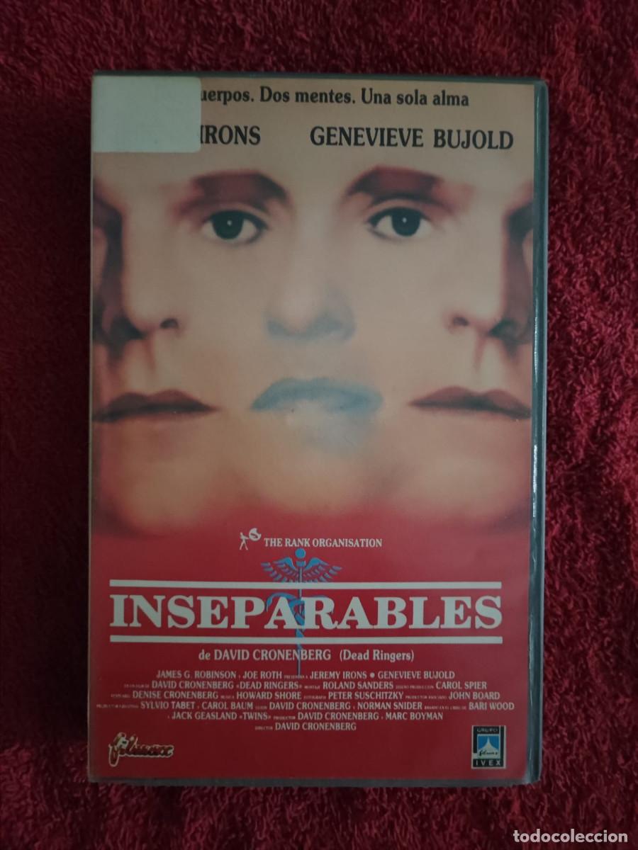 Cine: INSEPARABLES (1988) VHS 1&ordf; EDICI&Oacute;N IVEX FILMS SUSPENSE TERROR JEREMY IRONS GENEVIEVE BUJOLD