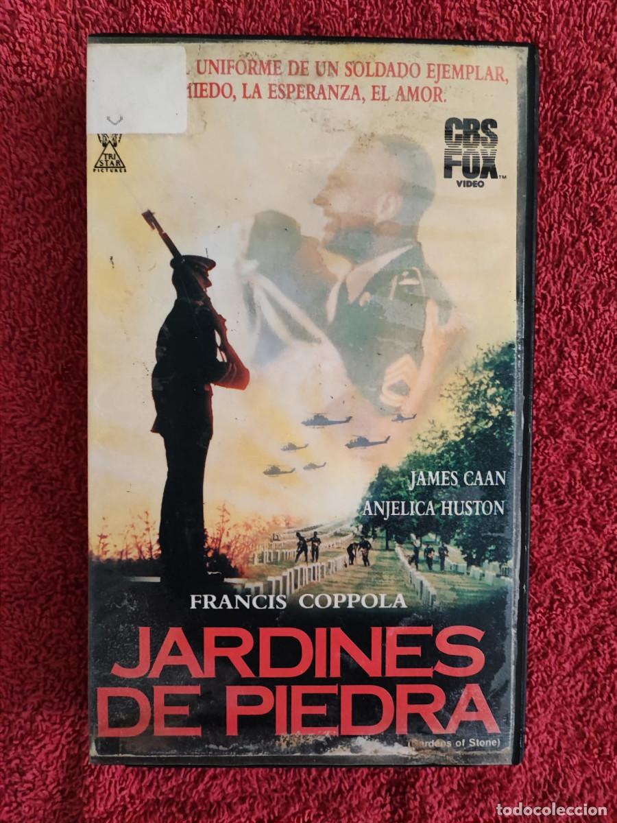 Cine: JARDINES DE PIEDRA (1987) VHS 1&ordf; EDICI&Oacute;N FOX CBS DRAMA B&Eacute;LICO JAMES CAAN ANJELICA HUSTON