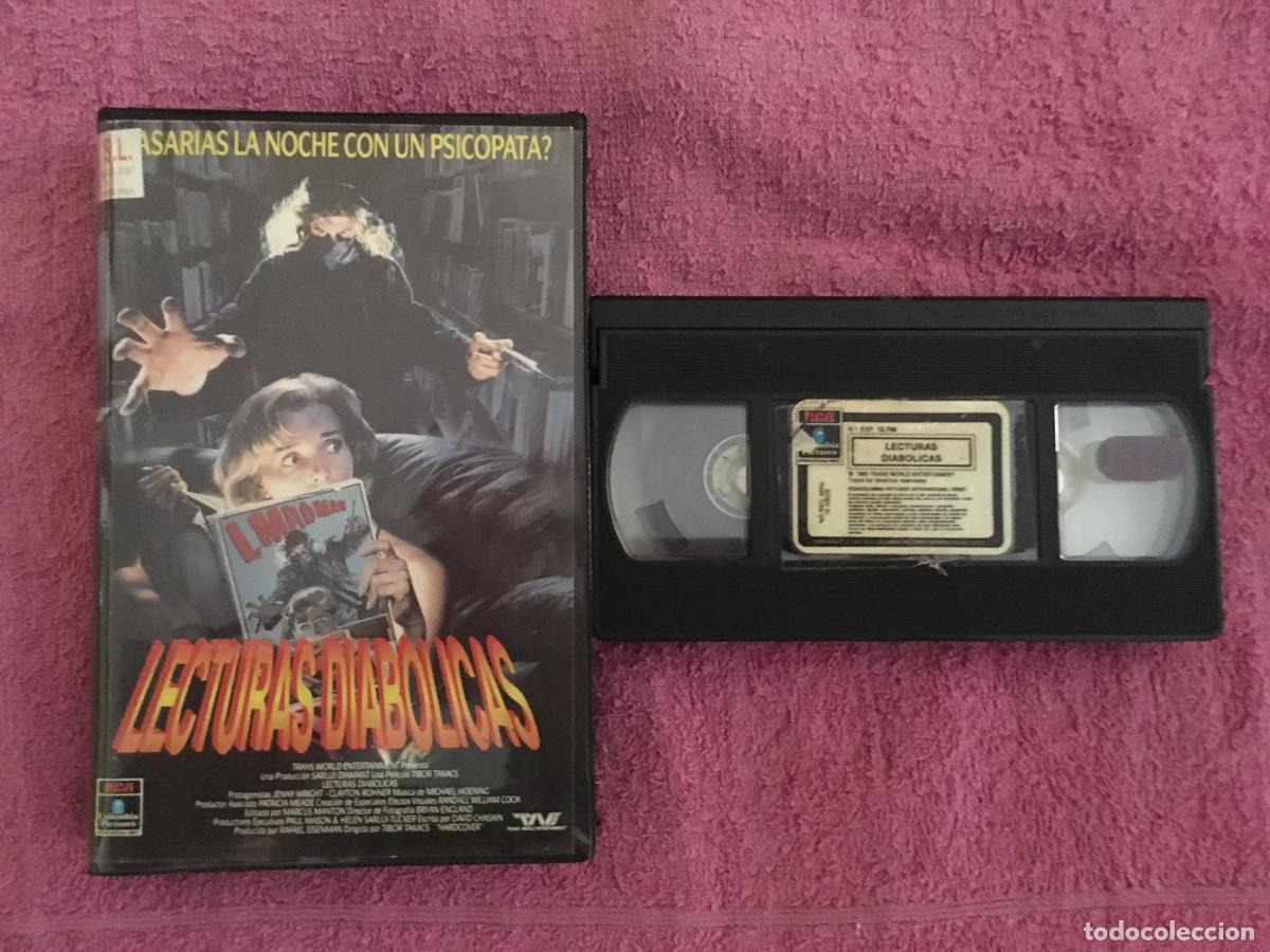Cine: LECTURAS DIAB&Oacute;LICAS (1989) VHS TERROR 1&ordf; EDICI&Oacute;N RCA COLUMBIA CAJA GRANDE