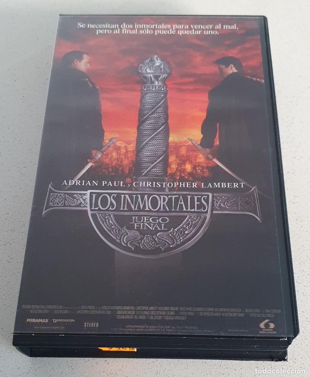 Cine: Pel&iacute;cula Vhs Los Inmortales Juego Final. Adrian Paul, Christopher Lambert. Lauren Video. Videoclub.