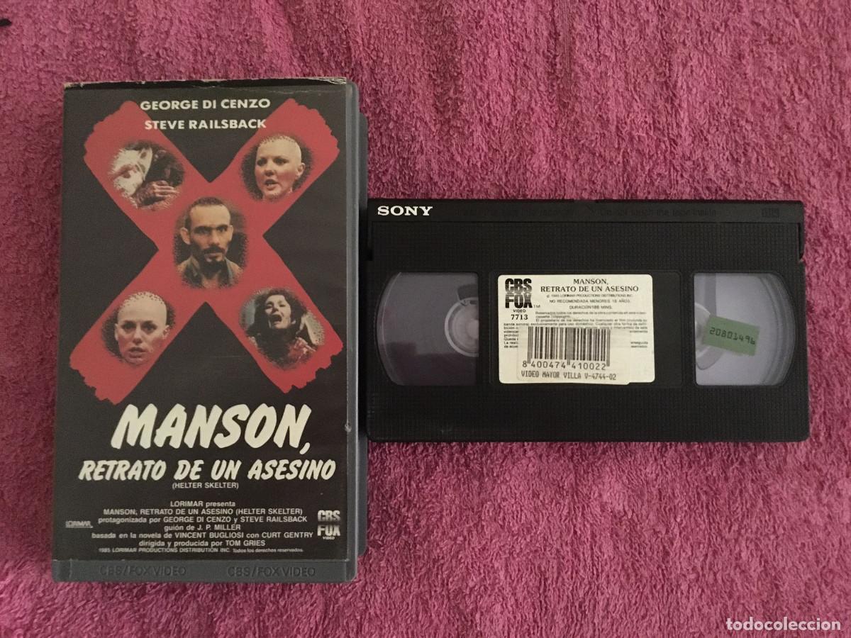 Cine: MANSON, RETRATO DE UN ASESINO (1976) VHS.CBS FOX CHARLES MANSON CULT