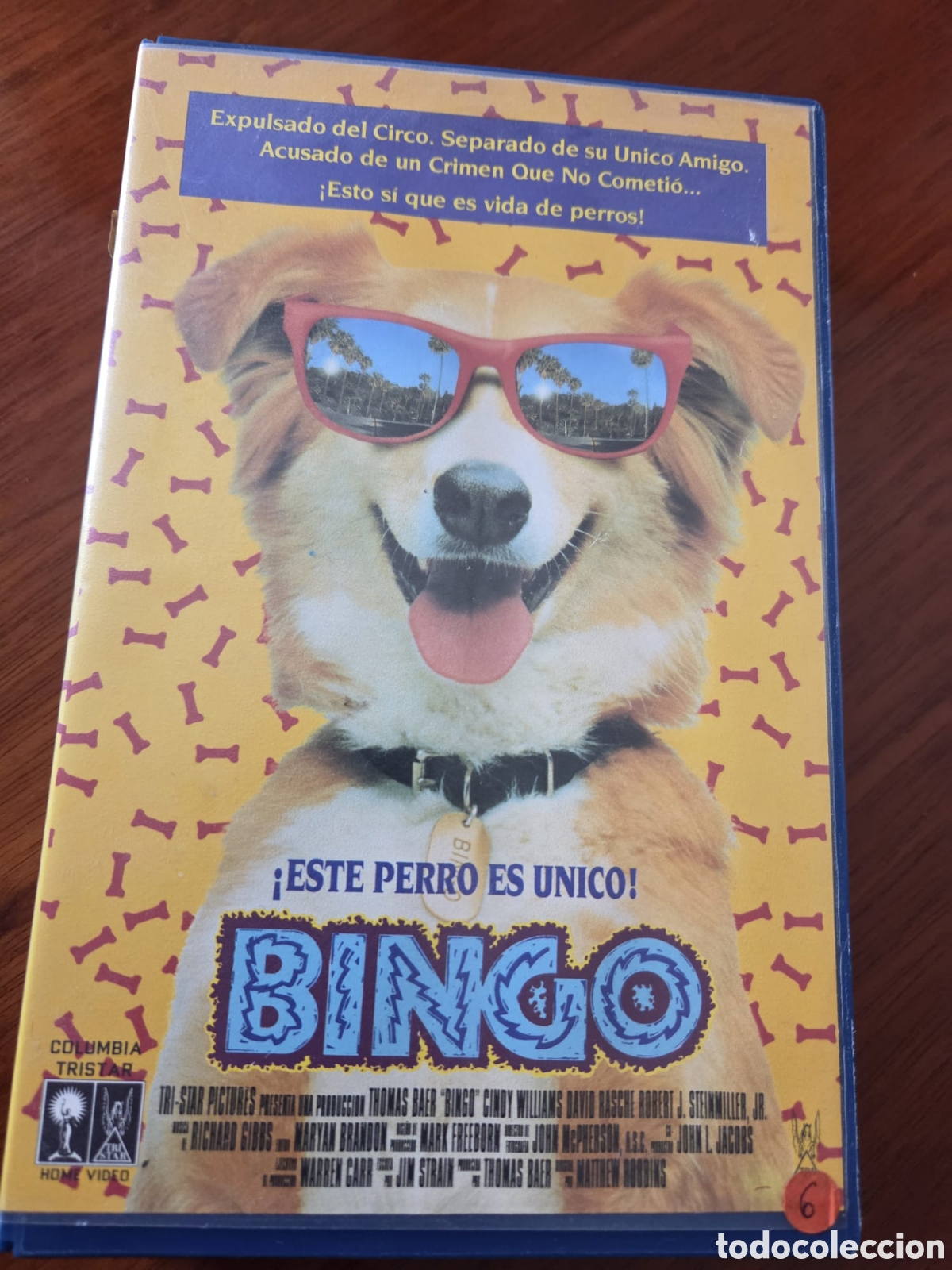 Cine: VHS original &ldquo;Bingo&rdquo; &ndash; Pel&iacute;cula familiar cl&aacute;sica de perros &ndash; Columbia Tristar Home Video &ndash; Retro a&ntilde;o