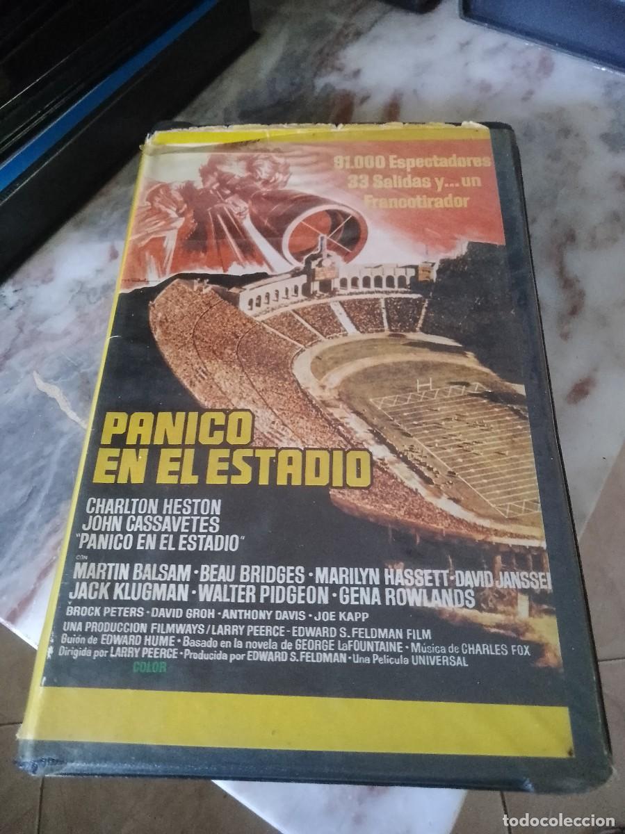 Cine: P&aacute;nico en el estadio vhs caja grande rrareza