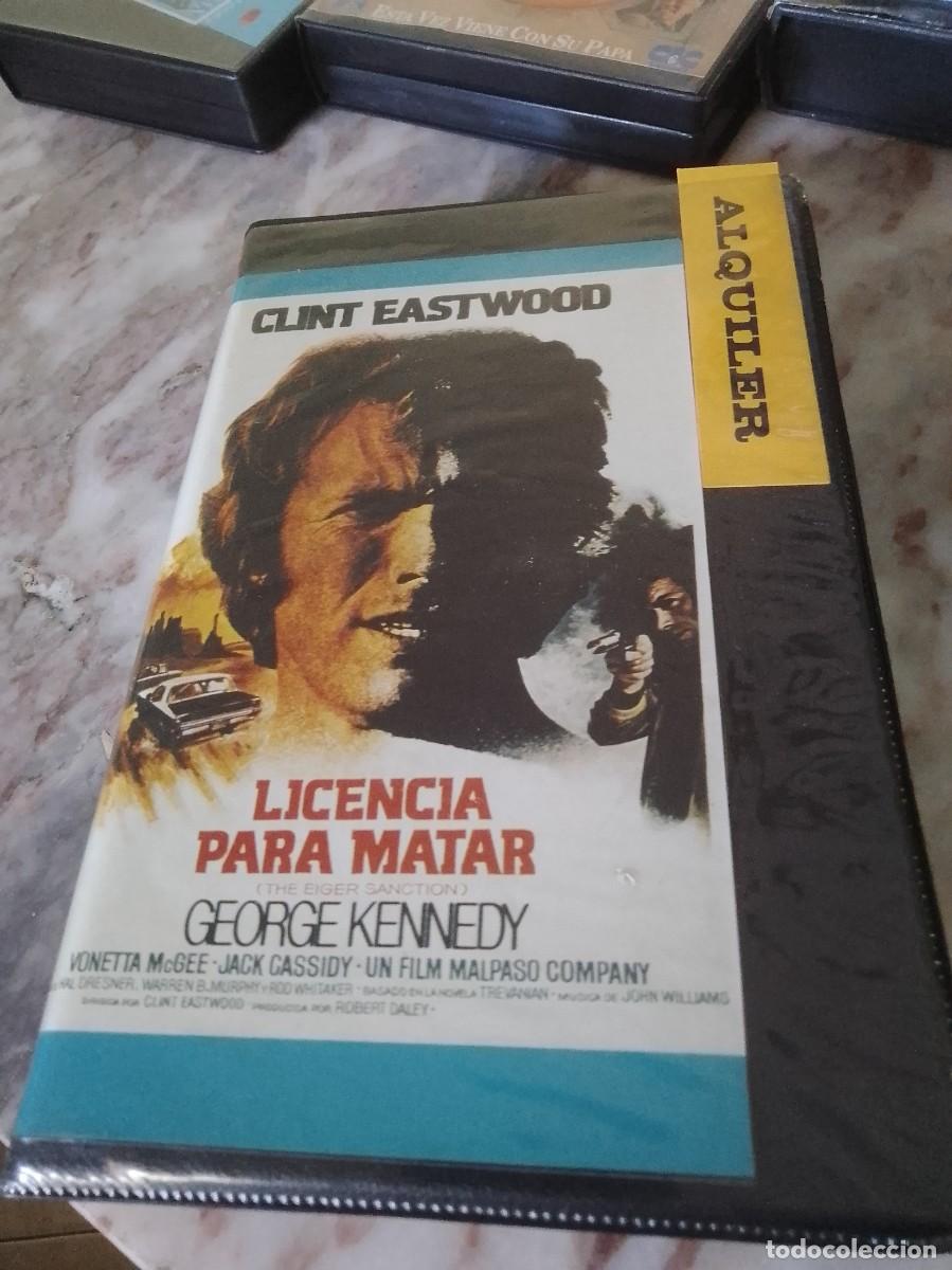 Cine: Licencia para matar vhs Clint eastwood