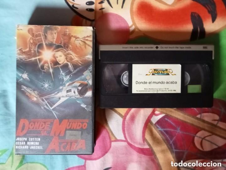 Cine: DONDE EL MUNDO ACABA... (LATITUD CERO) (1969) VHS SCI-FI JOSEPH COTTEN C&Eacute;SAR ROMERO
