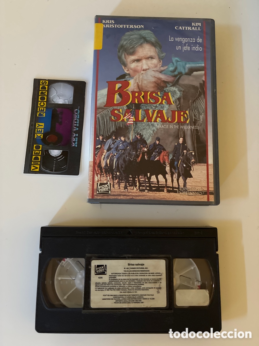 Cine: Brisa Salvaje VHS Videoclub Kris Kristofferson Kim Cattrall - Western Dificil