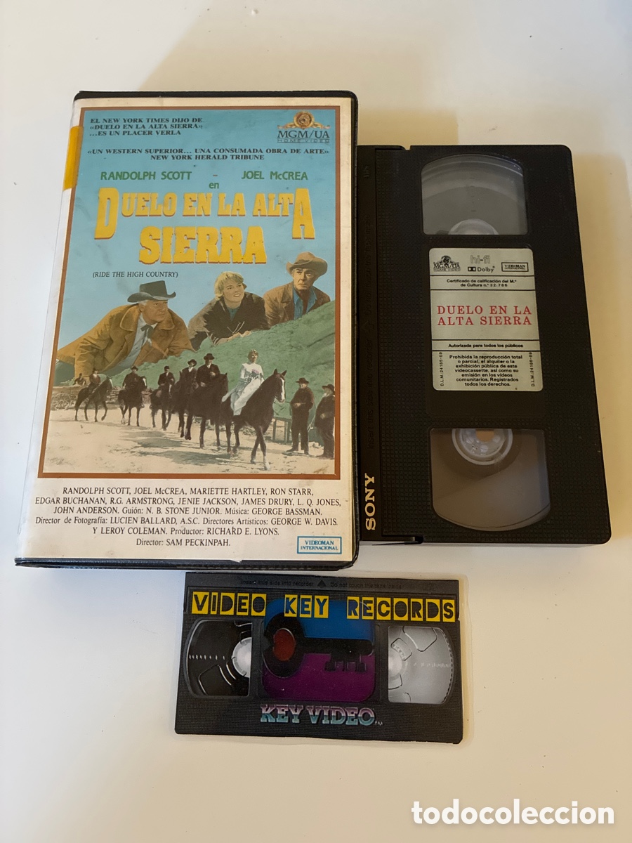 Cine: Duelo En La Alta Sierra VHS VIDEOCLUB Randolph Scott Joel McCrea